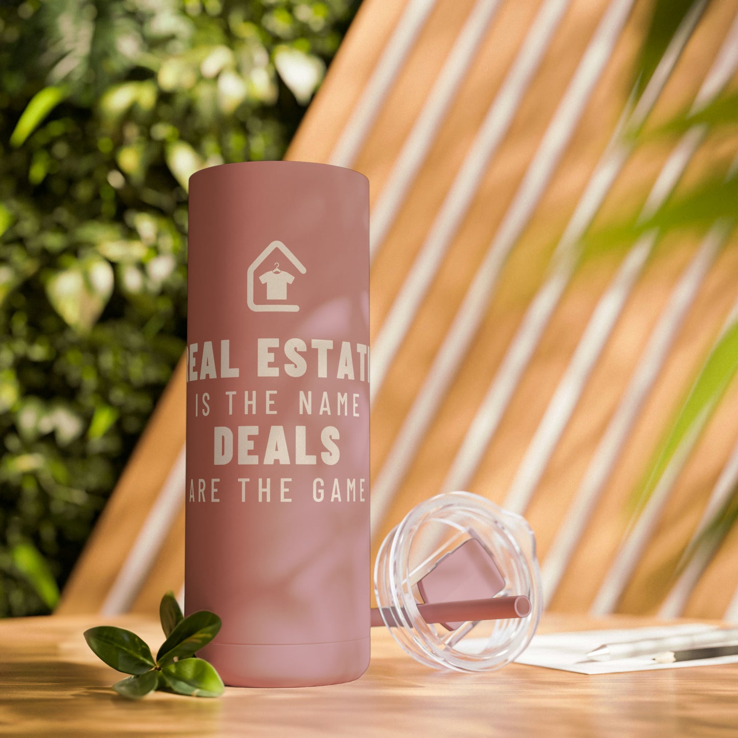 Real Estate Deals Skinny Matte Tumbler, 20oz