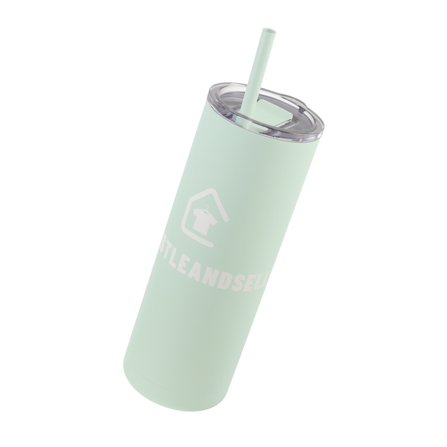 #HustleAndSell Skinny Matte Tumbler, 20oz