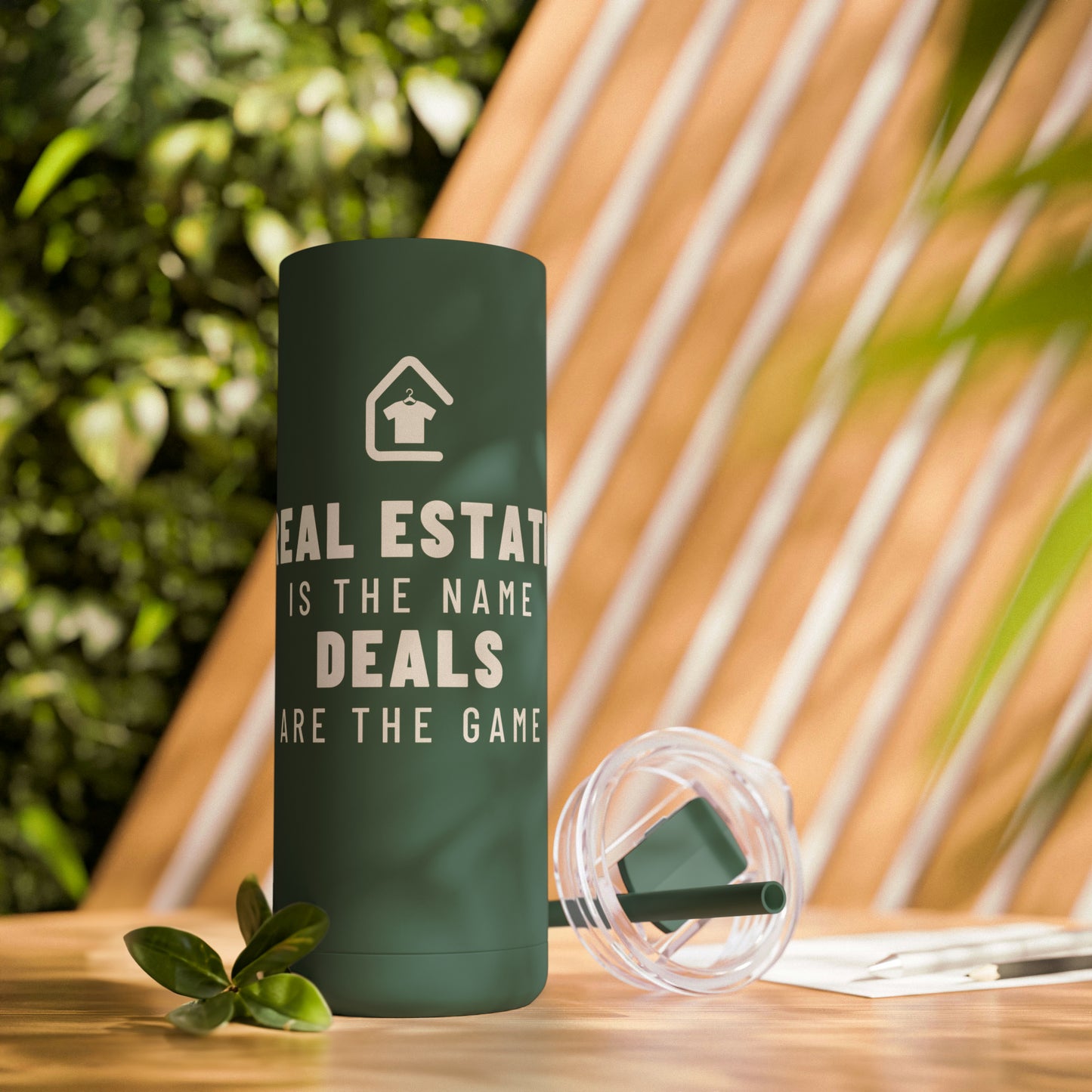 Real Estate Deals Skinny Matte Tumbler, 20oz