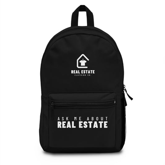 Ask Me About Real Estate Backpack